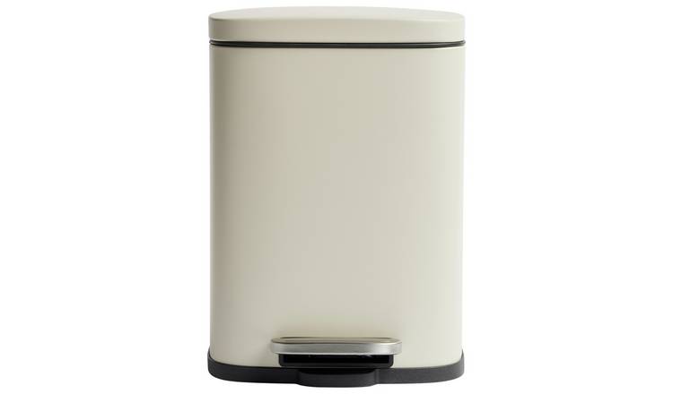 Home rectangular pedal bin Natural 5 litre - British product