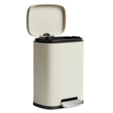 Home rectangular pedal bin Natural 5 litre - British product