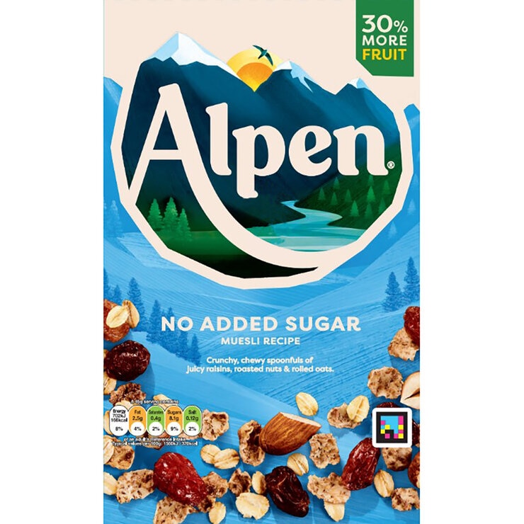 Alpen no added sugar muesli 2 x 950g, imported from the UK