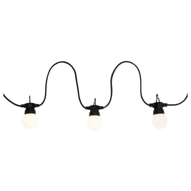 Habitat warm white festoon string light 30 bulbs, imported from the UK