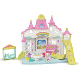 Sylvanian Families Sunny Castle Nursery Set with Flora Rabbit Baby (British brand)