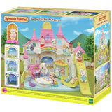 Sylvanian Families Sunny Castle Nursery Set with Flora Rabbit Baby (British brand)