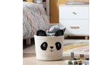 Argos Home panda rope storage basket cream and black, UK version
