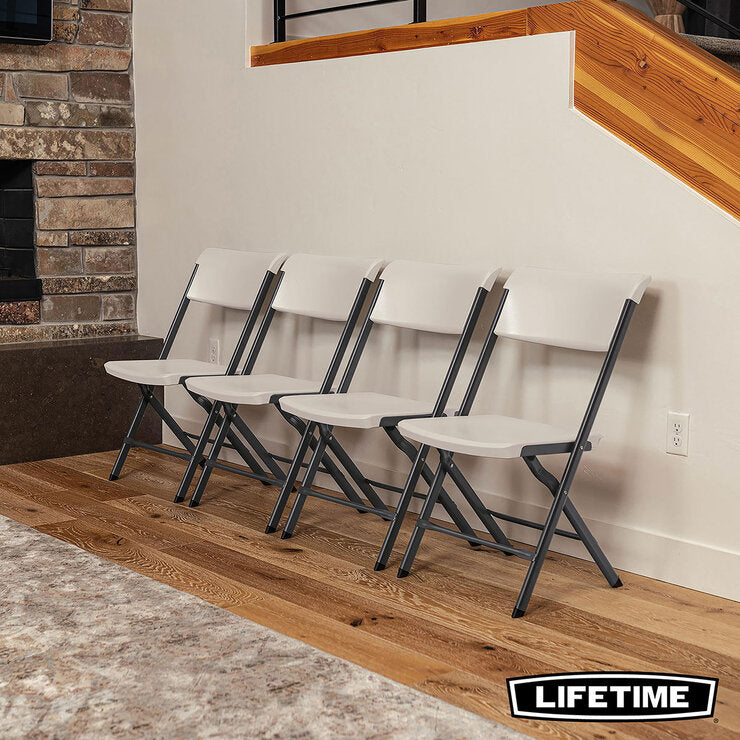 Lifetime bypass folding chairs 4-pack, imported from the UK