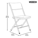 Lifetime bypass folding chairs 4-pack, imported from the UK