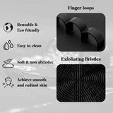 FFS Beauty Silicone Body Scrubber Black - British product