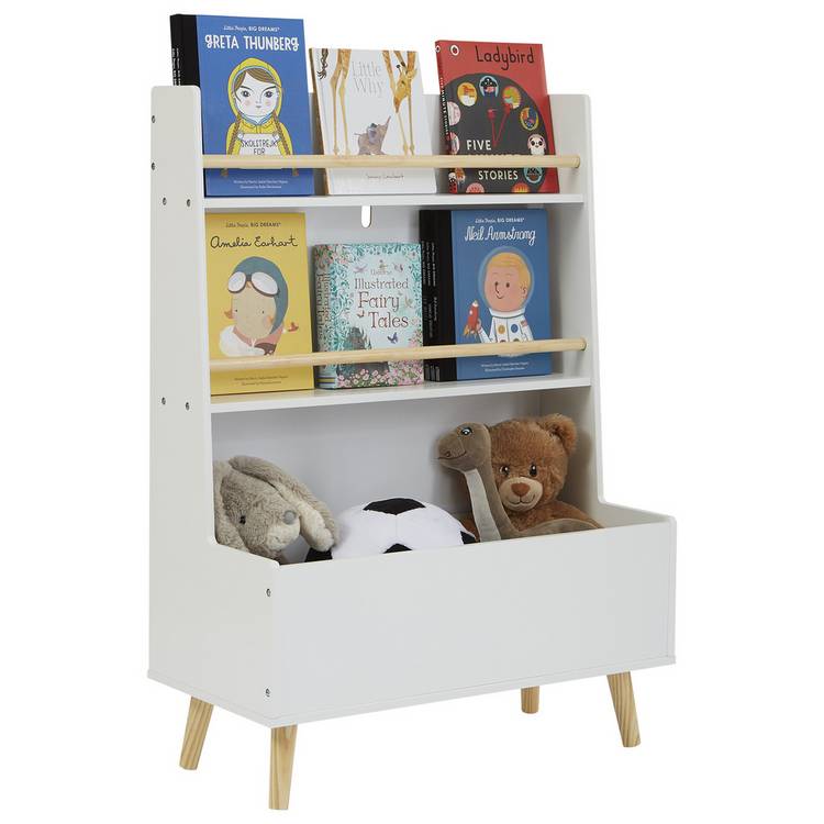 Liberty House kids bookcase and storage unit in white, UK version