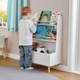 Liberty House kids bookcase and storage unit in white, UK version