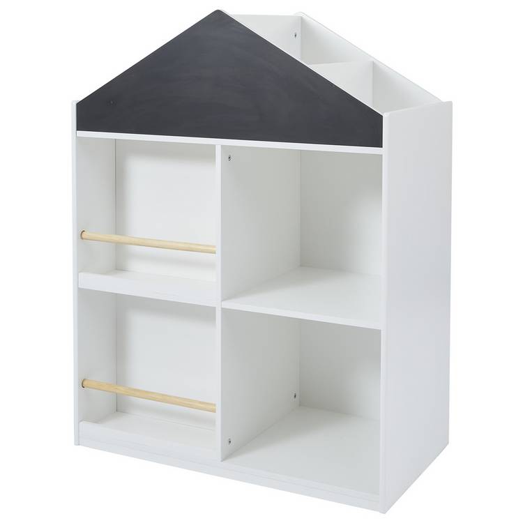 Liberty House kids storage unit with chalkboard white 96cm - British product