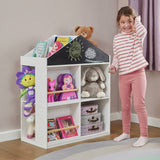 Liberty House kids storage unit with chalkboard white 96cm - British product