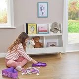 Liberty House white kids storage unit with tapered legs, imported from the UK