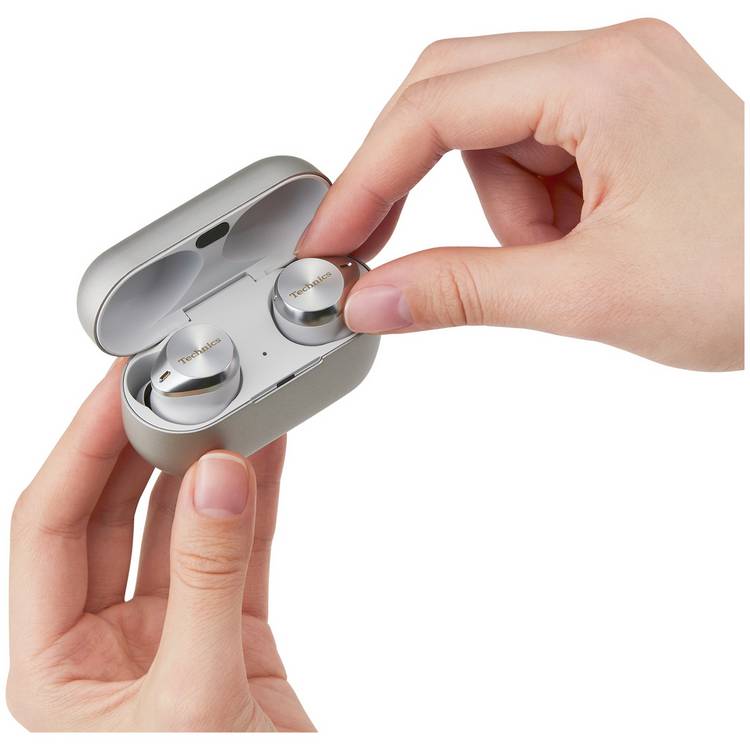 Technics AZ80 true wireless earbuds silver, imported from the UK