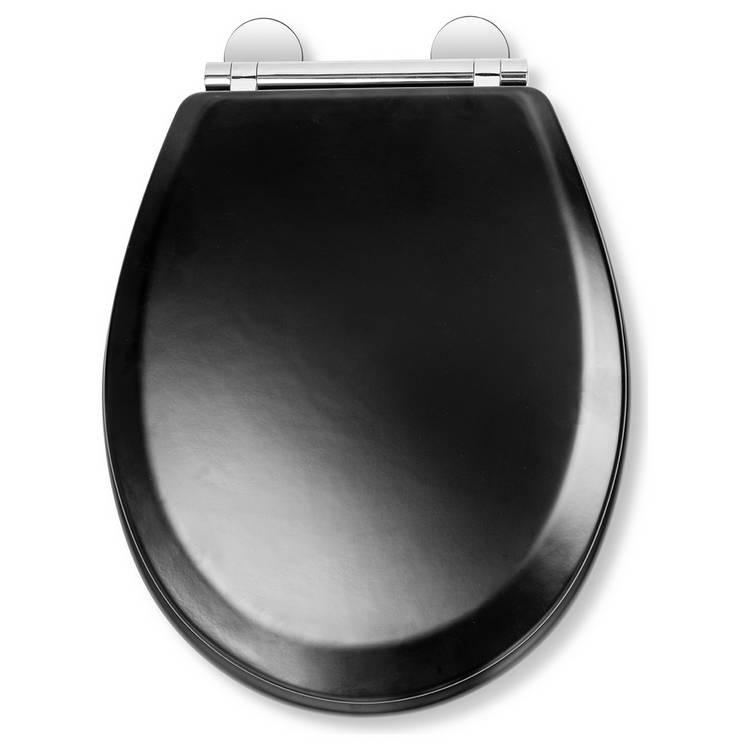 Croydex moulded wood toilet seat with slow close, UK version