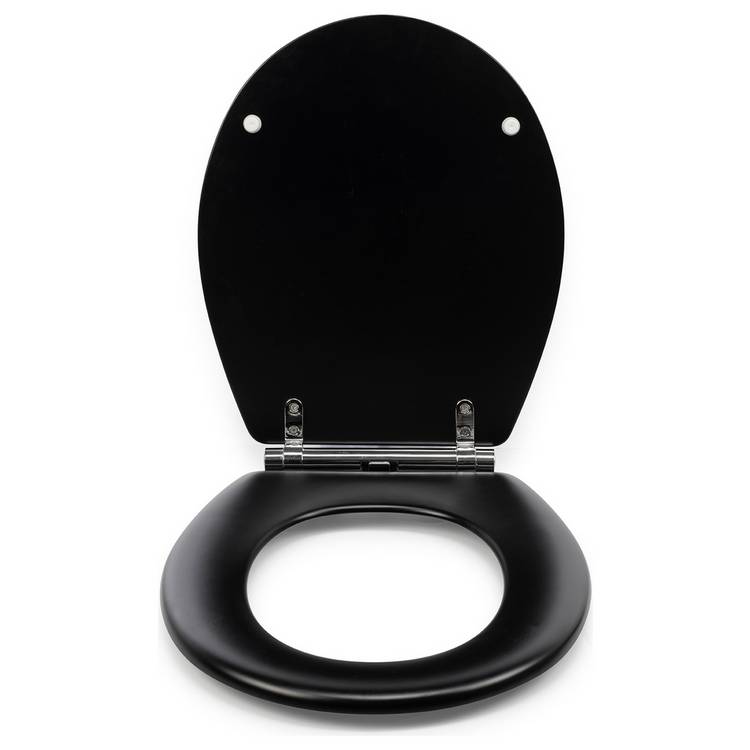 Croydex moulded wood toilet seat with slow close, UK version
