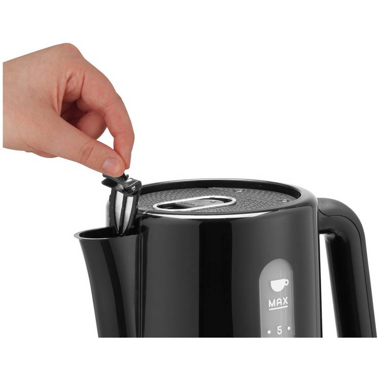 Dualit Studio kettle black 1.5 litres, imported from the UK