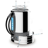 Dualit Architect Kettle stainless steel 1.5 litre, imported from the UK