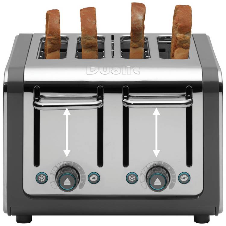 Dualit Architect 4 slice toaster in grey - British product