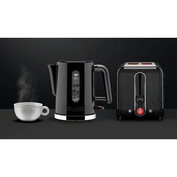 Dualit Studio 2 slice toaster in black gloss (British brand)