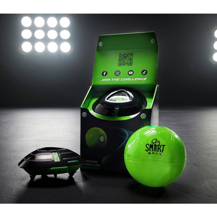 Strikesphere Soccer Bot interactive game with ball - UK version