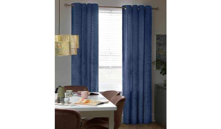 Argos Home navy curtains 117x183cm, UK version