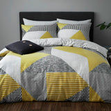 Catherine Lansfield Larsson Geo Ochre Bedding Set - Single
