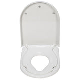 Croydex white Hillier D Shaped family toilet seat - British product