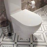 Croydex white Hillier D Shaped family toilet seat - British product