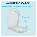 Croydex white Hillier D Shaped family toilet seat - British product