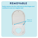 Croydex white Hillier D Shaped family toilet seat - British product