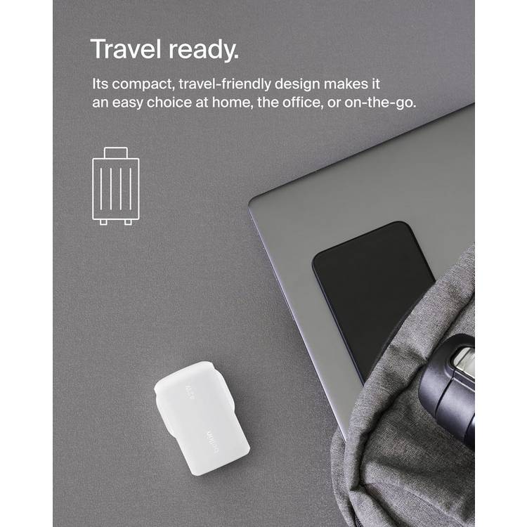 Belkin dual port USB C and USB-A charger 42W - British product