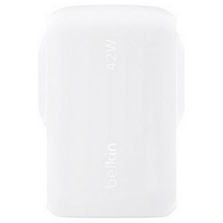 Belkin dual port USB C and USB-A charger 42W - British product
