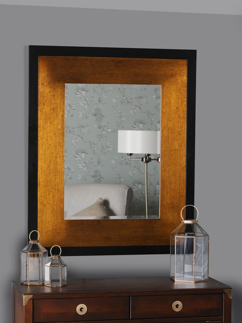 Laura Ashley Bronze Cara mottled rectangular mirror (British brand)