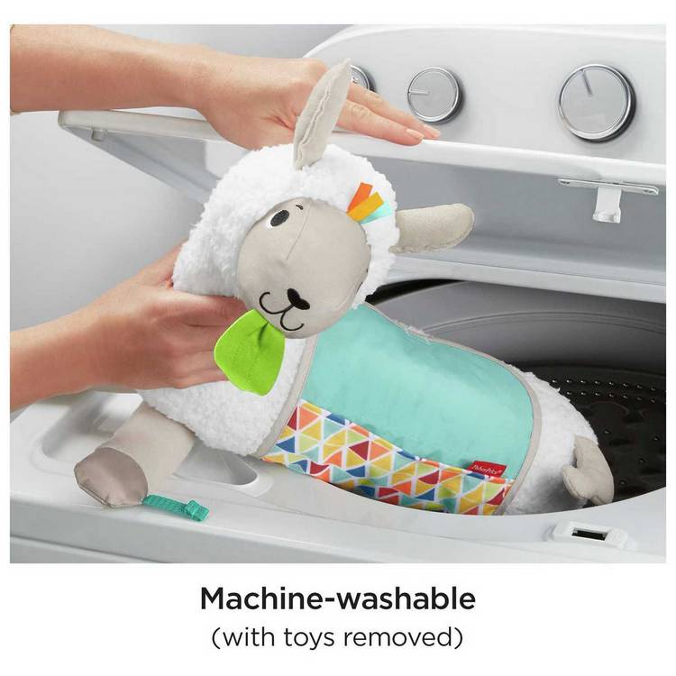 Fisher-Price llama baby tummy time wedge with toys - British product