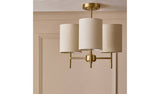 Argos Argos Home Candelabra 3 Light Ceiling Light - Brass- Buy online at McGrocer