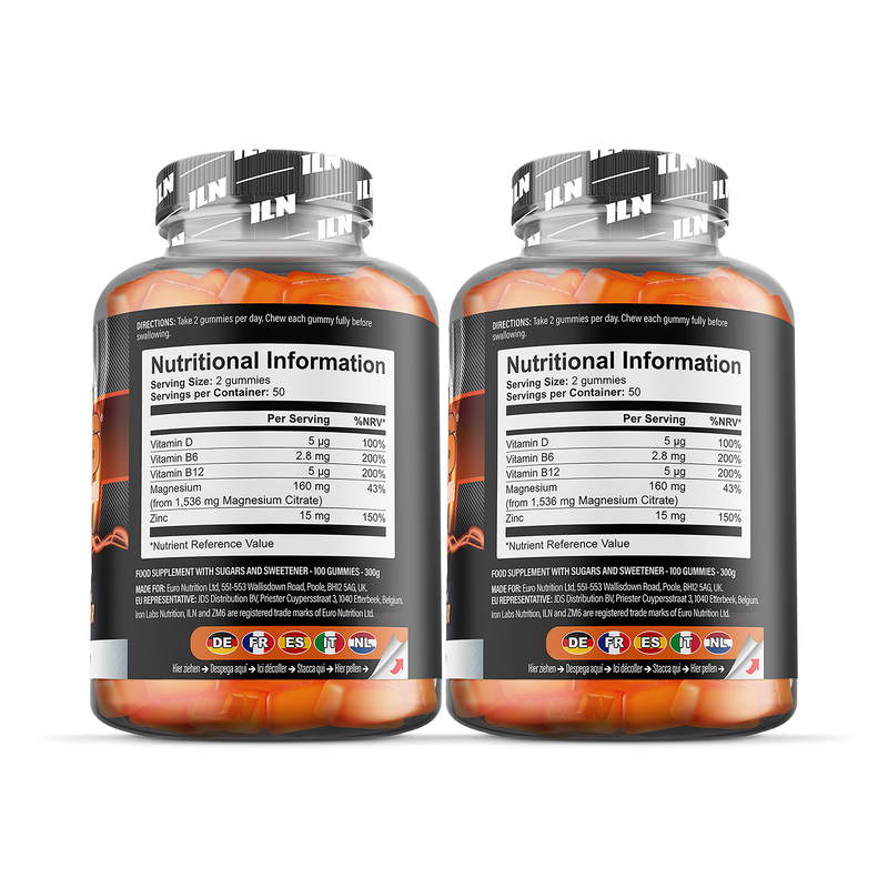 Iron Labs Nutrition ZM6 orange gummies 200 count UK version