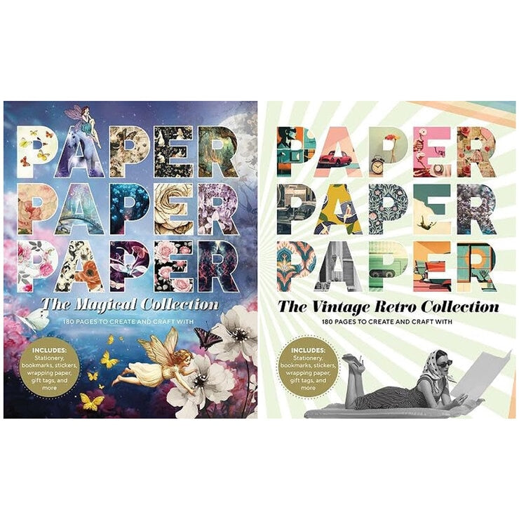Paper Paper Paper art collection with letters and journal, UK version