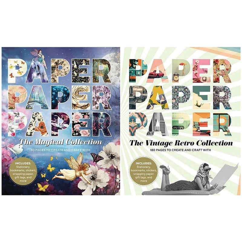 Paper Paper Paper art collection with letters and journal, UK version
