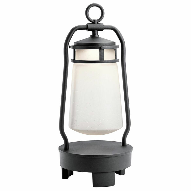 Kichler Lyndon Bluetooth speaker lantern textured black, imported from the UK