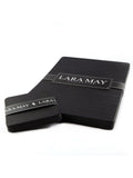 Lara-May black leather coasters and placemats set of 8, UK version