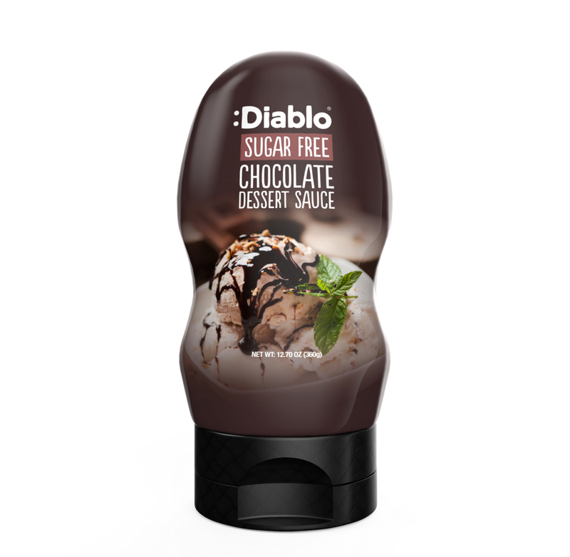 Diablo sugar free chocolate dessert sauce 360g bottle (British brand)