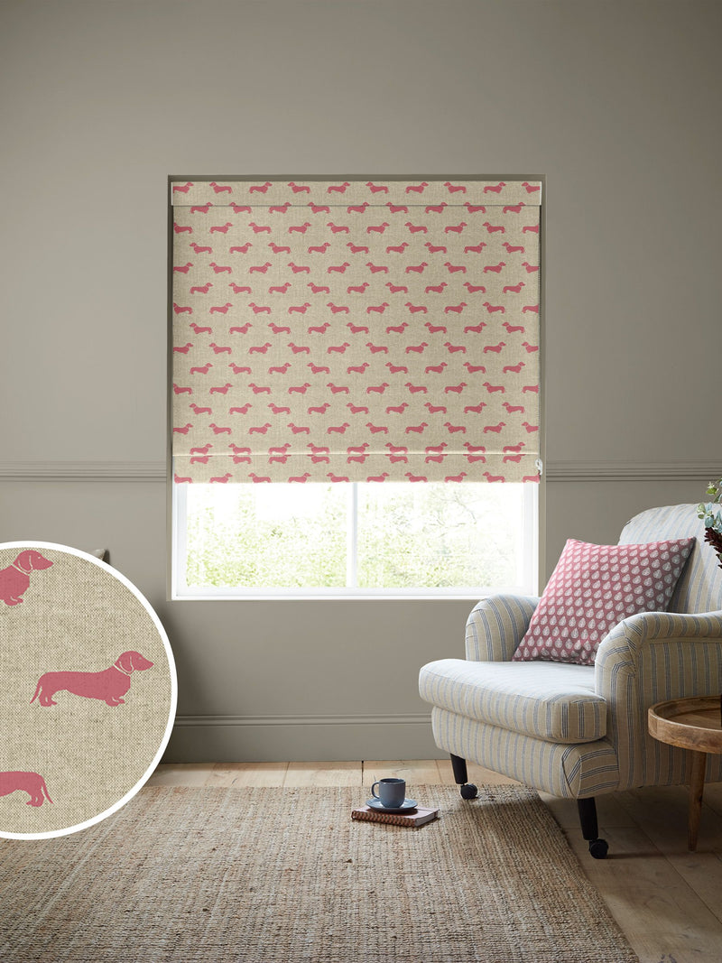 Emily Bond Raspberry Pink Peggy Roman blind (British brand)