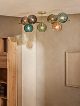 Next MADE.COM Brass Ilaria 5 Light Flush Large Ceiling Light- Buy online at McGrocer