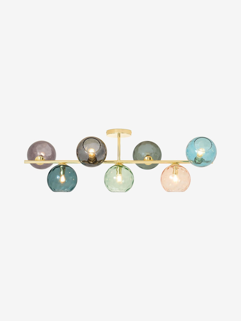 MADE.COM Brass Ilaria large flush ceiling light, UK version