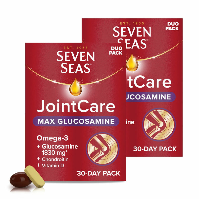 Seven Seas Joint Care Max glucosamine supplement 2x60 tablets, imported from the UK