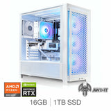 Costco UK AWD-IT Frame 5 AMD Ryzen 5 Gaming Desktop PC 16GB RAM 1TB SSD RTX 5060- Buy online at McGrocer