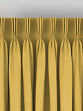 Buttercup yellow Soho made-to-measure curtains - British product
