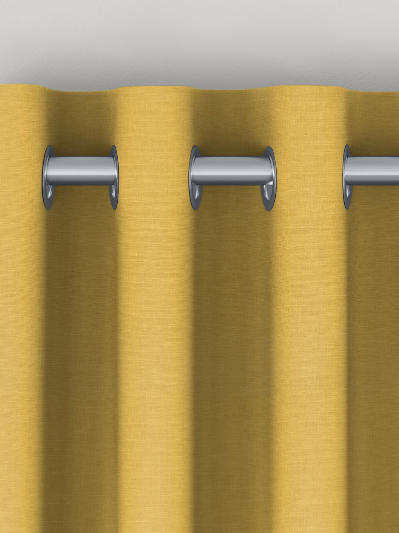 Buttercup yellow Soho made-to-measure curtains - British product
