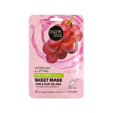 Superdrug Organic Shop Collagen Therapy Sheet Mask Grape and Collagen 1 piece- Buy online at McGrocer