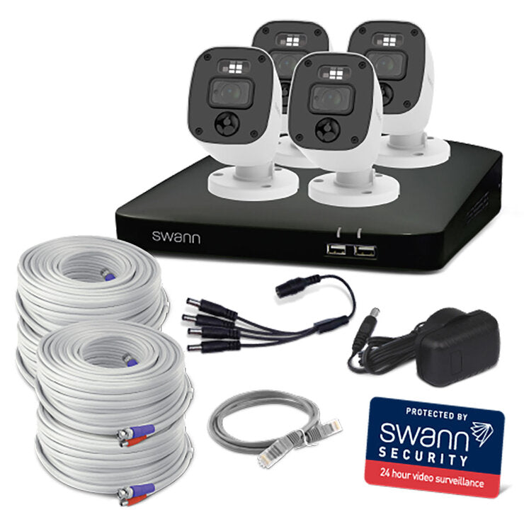 Swann 4MP 2K DVR system 4 cameras 1TB imported from the UK