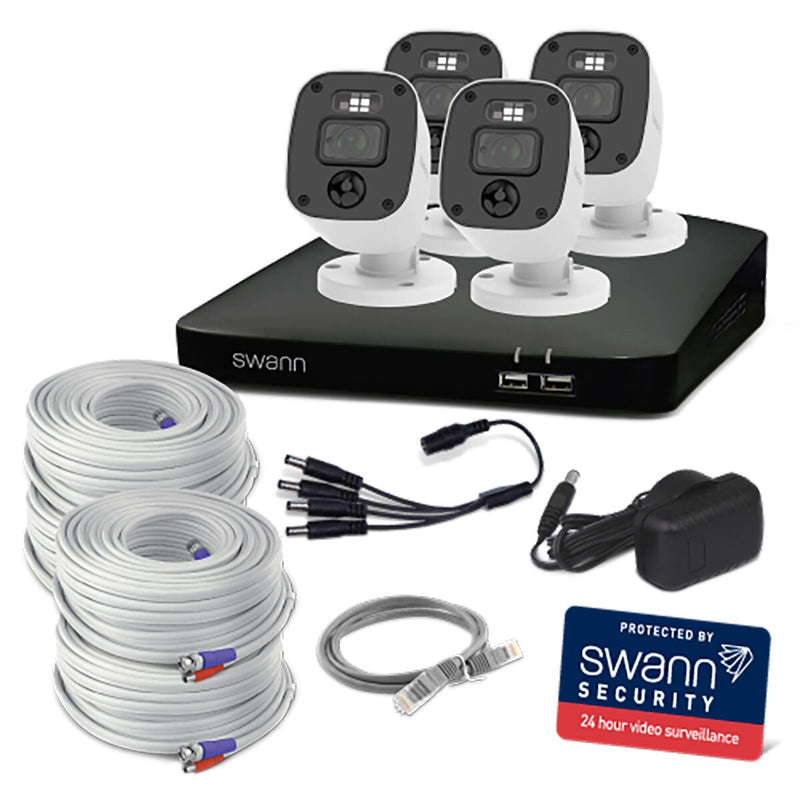 Swann 4MP 2K DVR system 4 cameras 1TB imported from the UK
